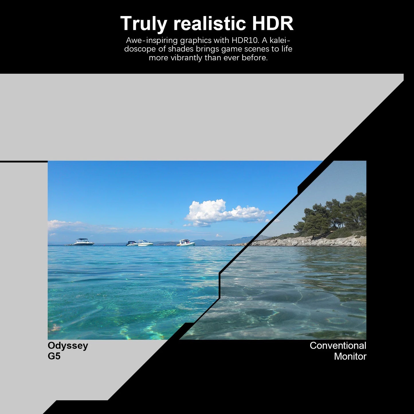 Samsung Odyssey G550A Curved Gaming Monitor QHD 165Hz FreeSync HDR