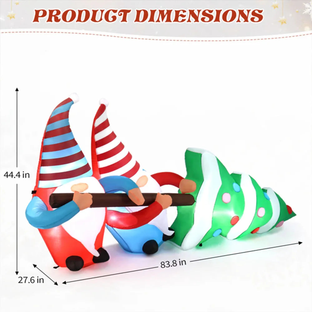 High-concerned Santa Inflatable LED Yard Decoration