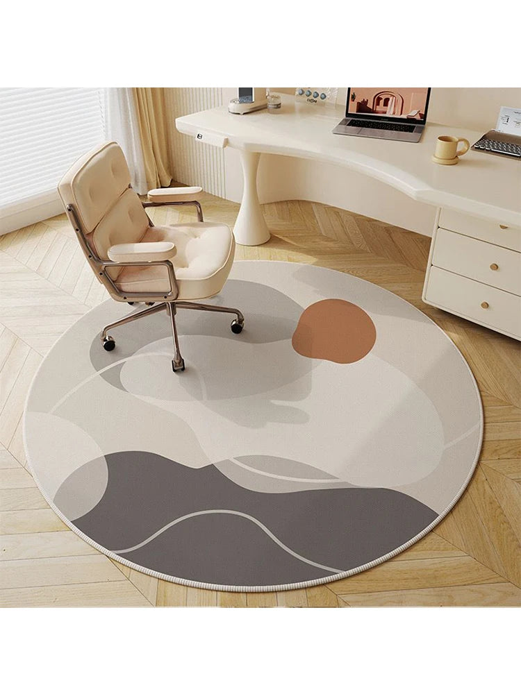 Play Area Round Rug Non Slip Classroom Floor Mat Decor