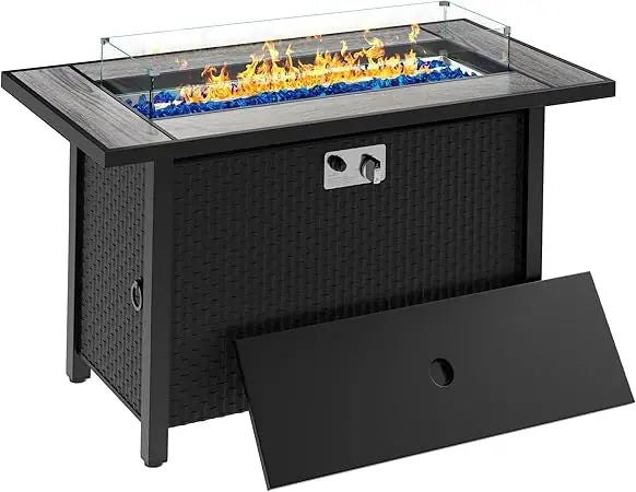 Meilocar Propane Fire Table 50000 BTU Fire Pit 3 In 1