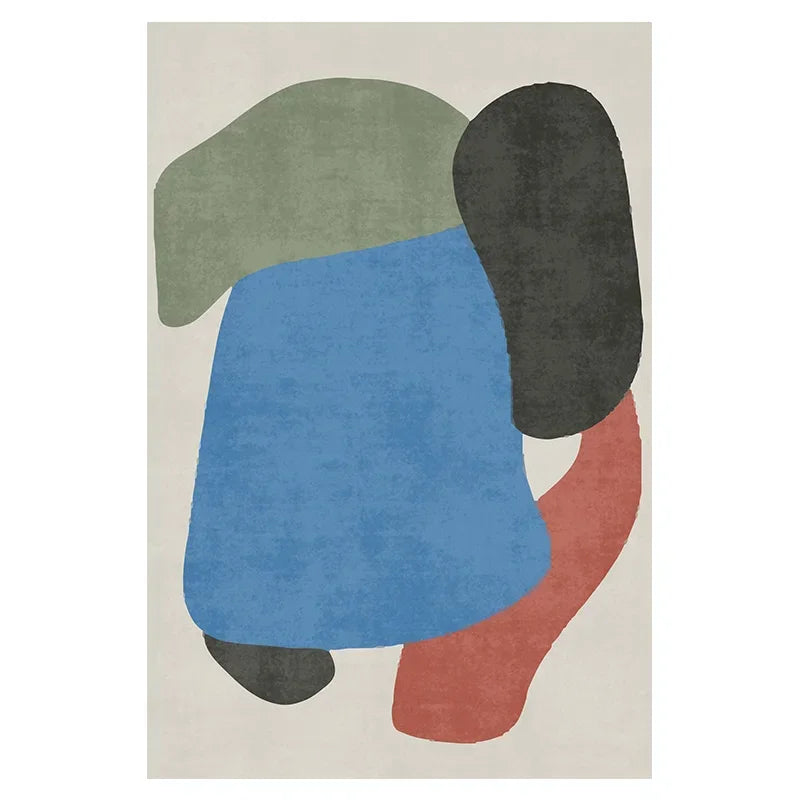 Facaishu Polyester Living Room Rug Cartoon Pattern Carpet
