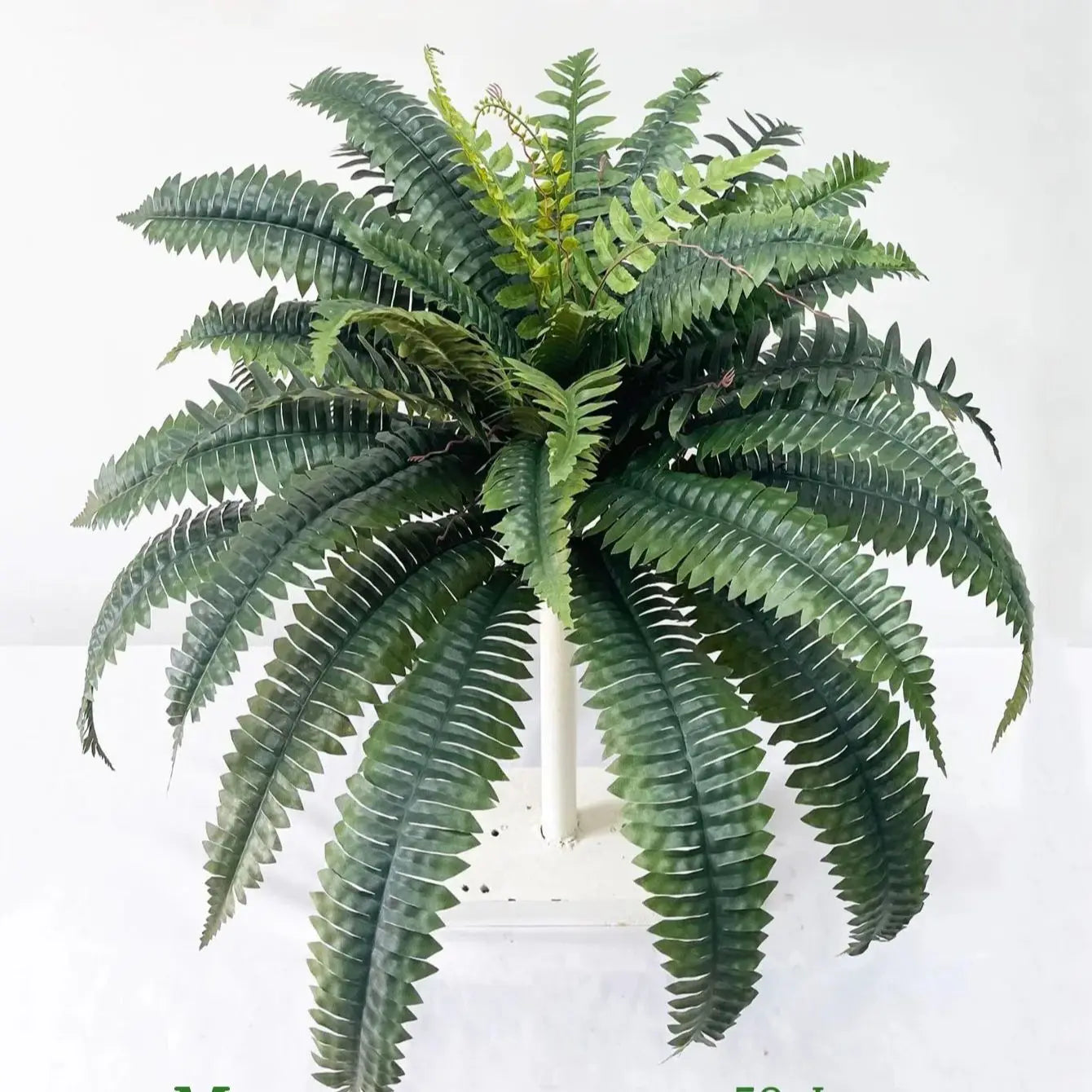 28/58/88 Leaves Artificial Boston Fern Large Hanging Plants Fake Palm Leafs Faux Persian Vines Silk Wall Plants For Home Decor