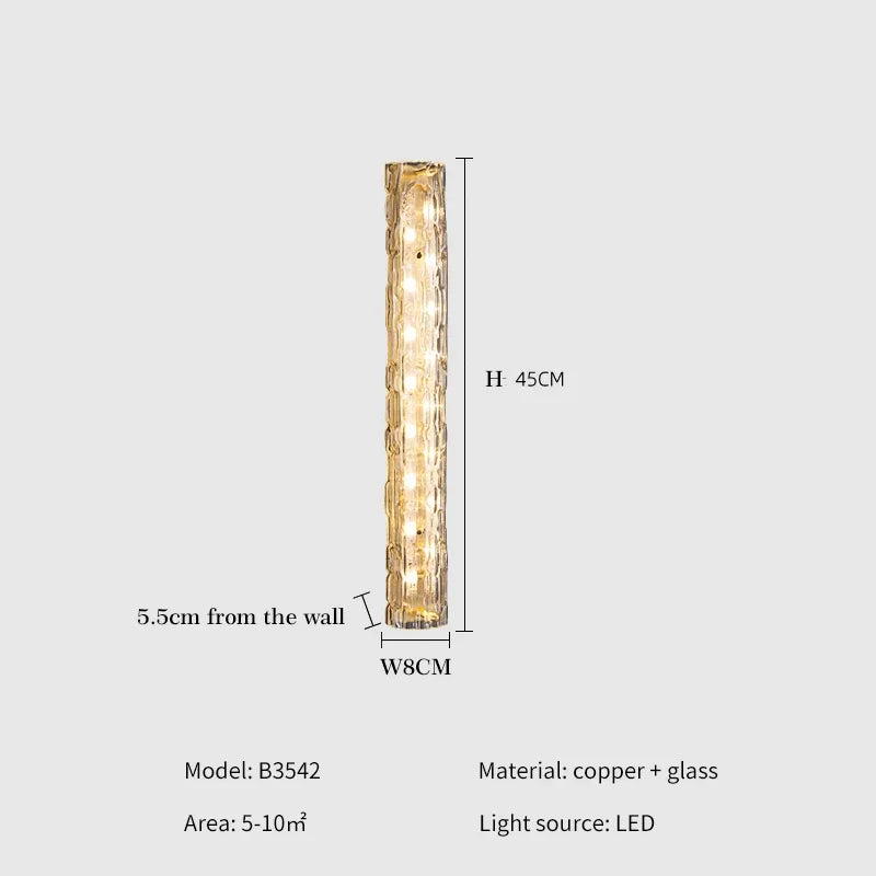 Postmodern Crystal Wall Lamp - Luxury Indoor Art Decor Light for Living Room, Staircase & Hallway Atmosphere Lighting