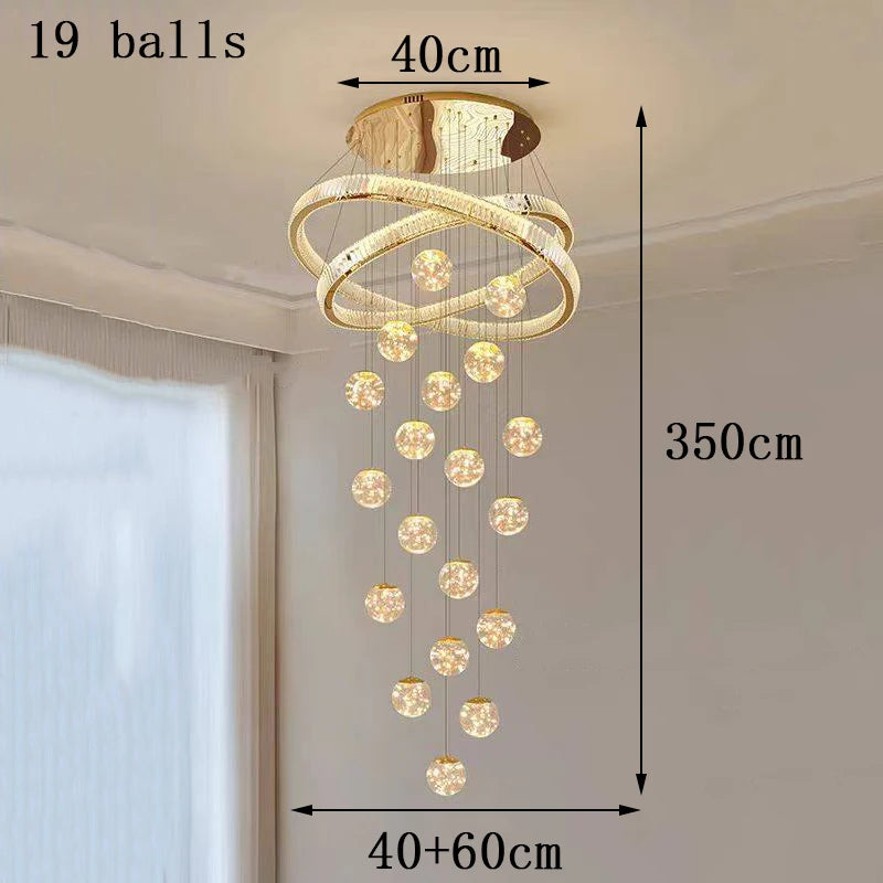 Home decorationPendant lights, luxury crystal living room chandelier, bedroom Pendant lamp, ceiling light, indoor lighting