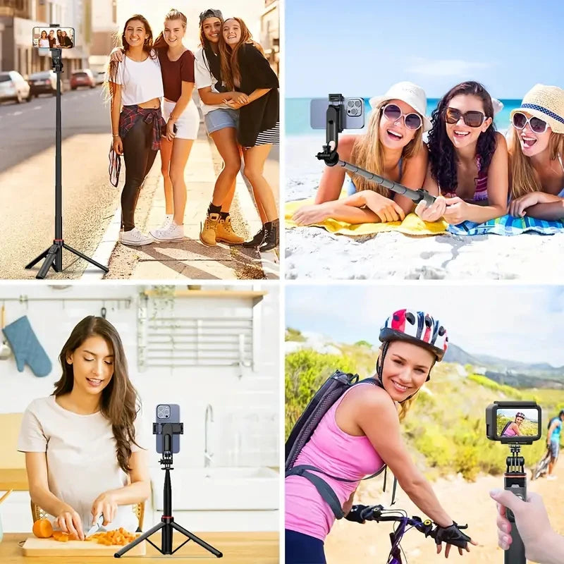 W&O C01 Telescopic Selfie Stick Tripod Monopod For iPhone Android