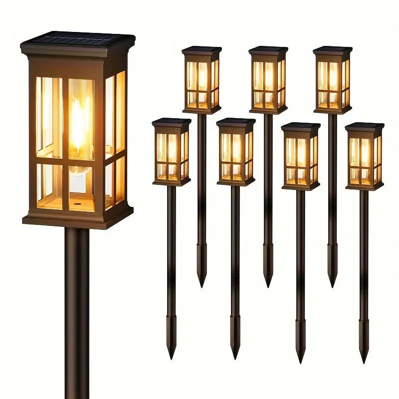 KPSTEK Solar Pathway Lights LED Outdoor Garden Lighting