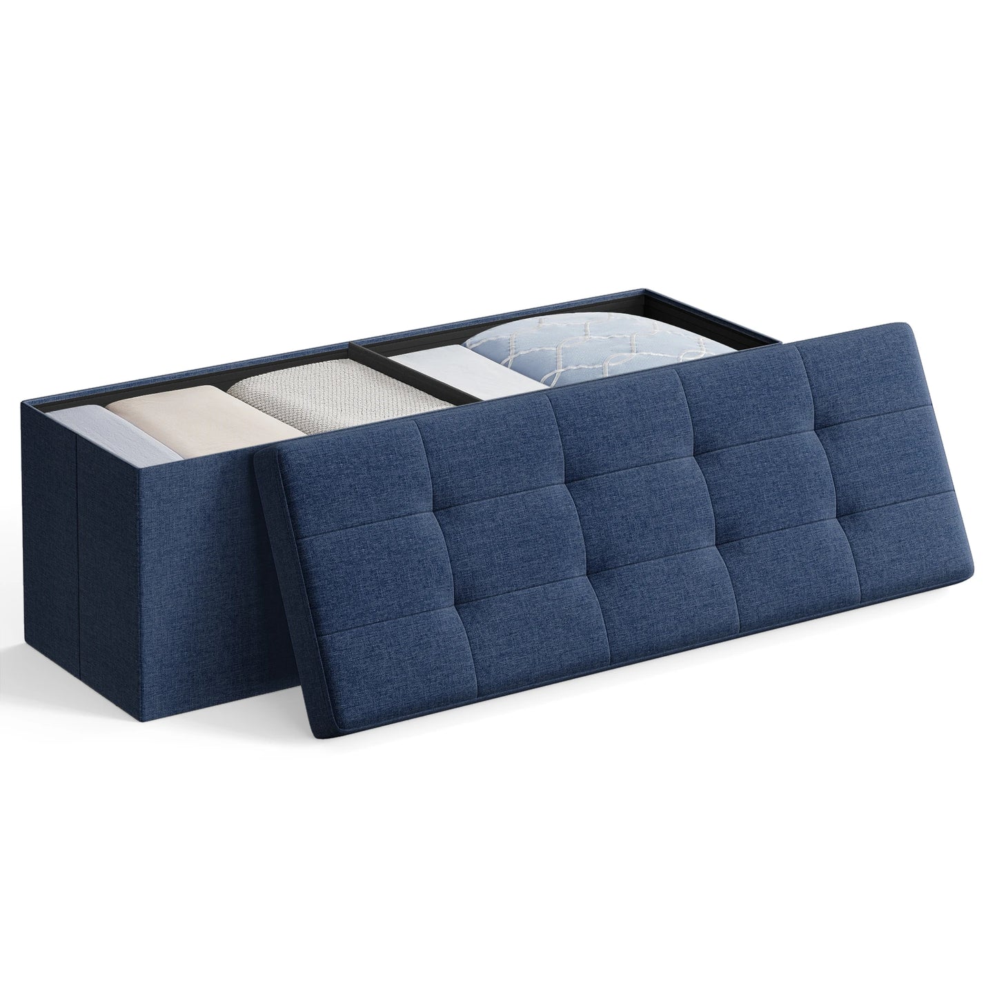 Mazie Collection Folding Storage Ottoman Bench by Songmics