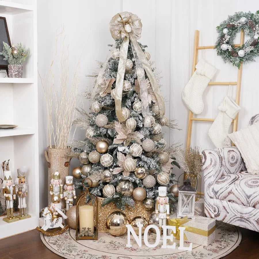 Christmas Ball Ornaments Glitter Shatterproof Hanging Xmas Decorations Wedding