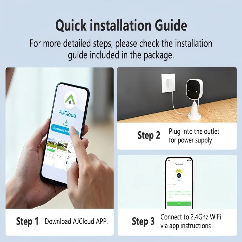 JENNOV 2K HD Wireless Security Camera IP66 Night Vision