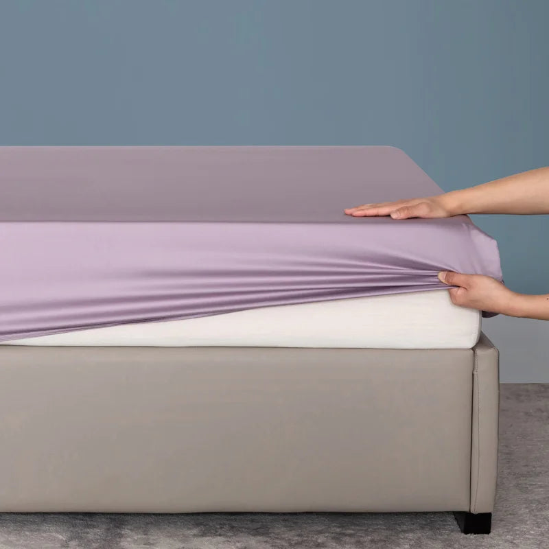 High Quality Bed Fitted Sheet 100% Bamboo Mattress Cover with Elastic Band Double King Queen Size Bed Sheet 90/120/200 Fit Sheet