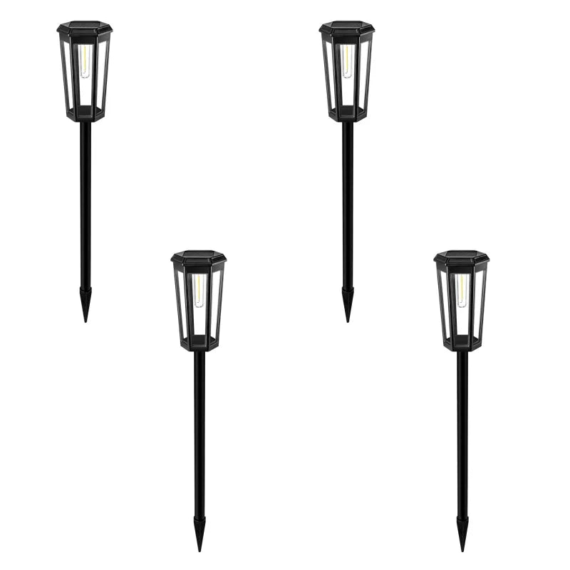 1/4/6 Pack Solar Pathway Lights Outdoor Solar Lights IP65 Waterproof Garden Lights Outdoor Landscape Lamps for Lawns Patio Yard