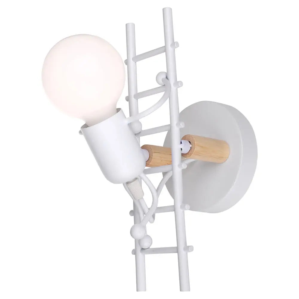 Humanoid Creative Wall Light Indoor Wall Lamp E27 LED Modern Wall Sconce Light Art Decor Iron for Bedroom Children Room Kitchen