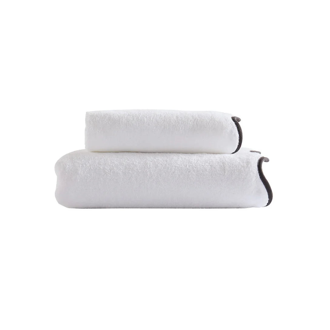 Scalloped Edge Bath Towels – Soft & Absorbent Towels for Bathroom,  Towels Set, Quick-Drying Cotton Towels