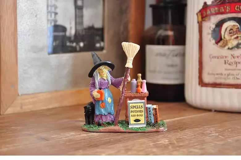 Halloween Decor Creative Halloween Scene Resin Ornaments Ghost Taking Pictures Figurine Garden Ornaments Home Decor Accessories