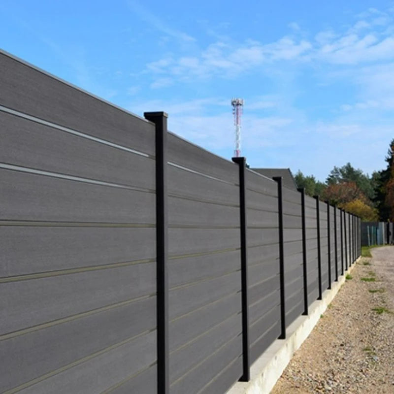 6ft X 6ft WPC fence x 5 sets Wood Plastic Composite WPC Fence Panels for Garden Privacy and Security