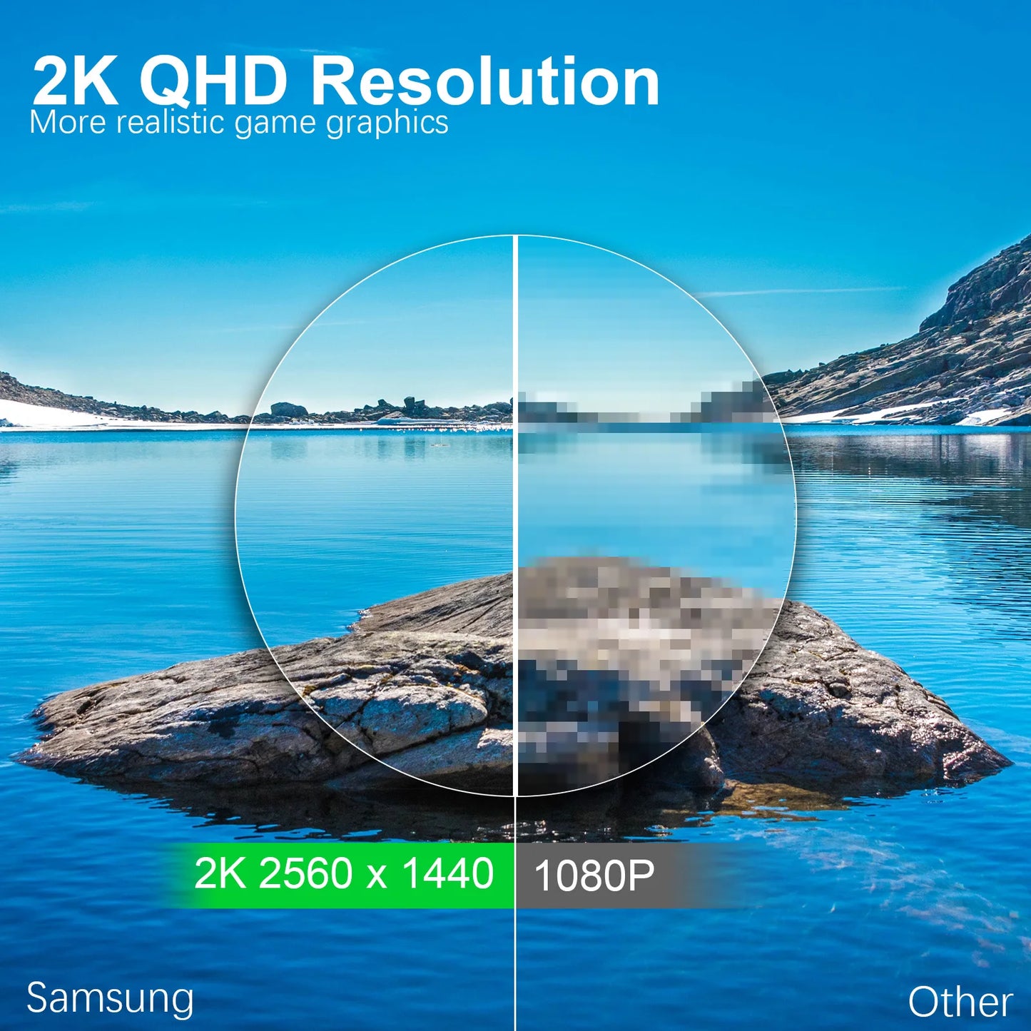 Samsung Odyssey G550A Curved Gaming Monitor QHD 165Hz FreeSync HDR