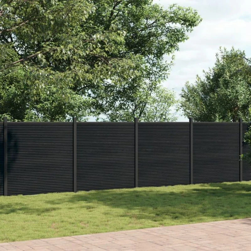6ft X 6ft WPC fence x 5 sets Wood Plastic Composite WPC Fence Panels for Garden Privacy and Security