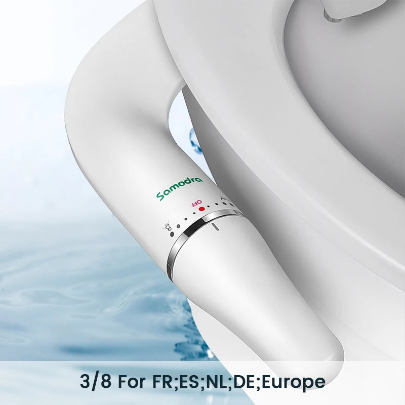 SAMODRA Slim Bidet Seat Attachment Adjustable Pressure