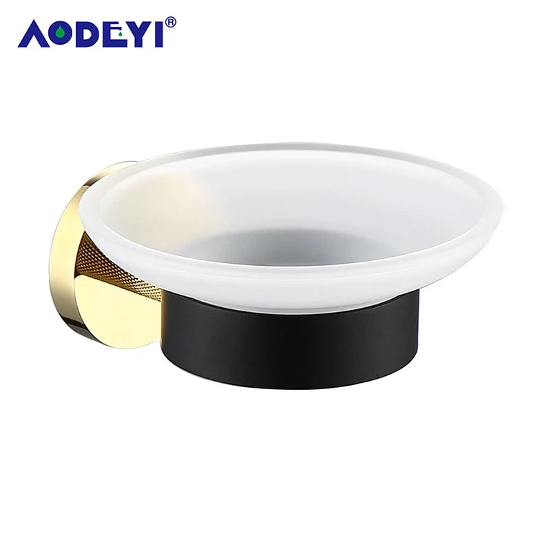 Bathroom Hardware Set Black Robe Hook Gold Towel Rail Bar Rack Bars Ring Shelf Tissue Brass Paper Holder Toothbrush Holder Brush