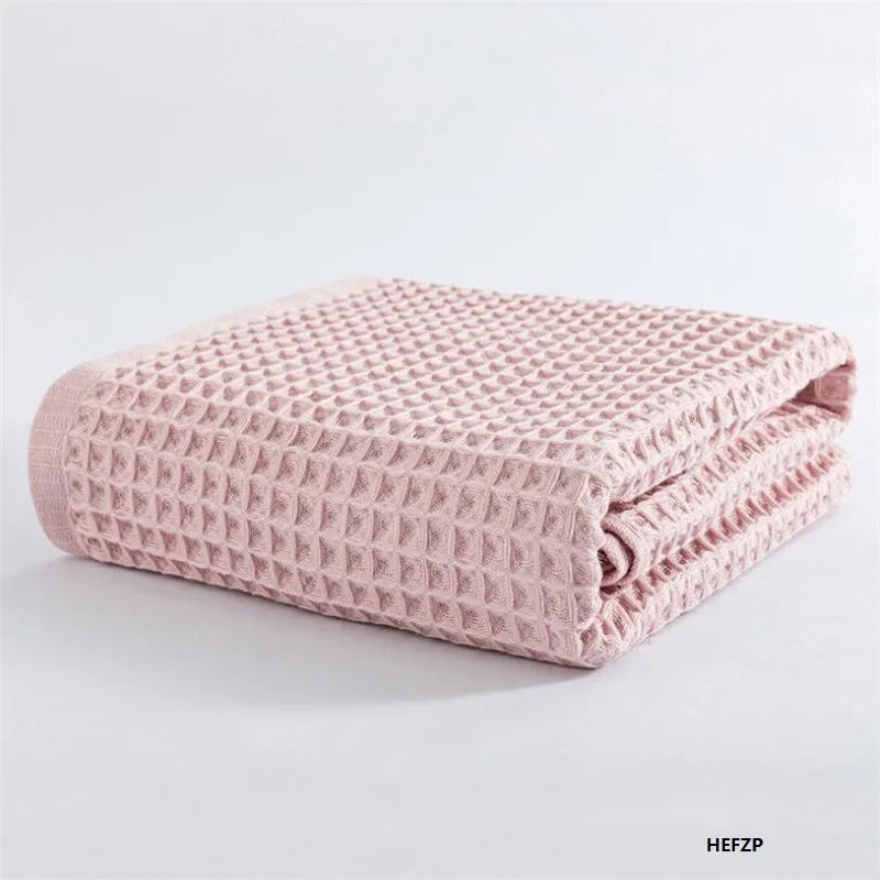High Quality Cotton Waffle Bath Towels Soft Absorbent Walf Checks Face Hand Towel Household Adult Kids Bathroom Towel Sets