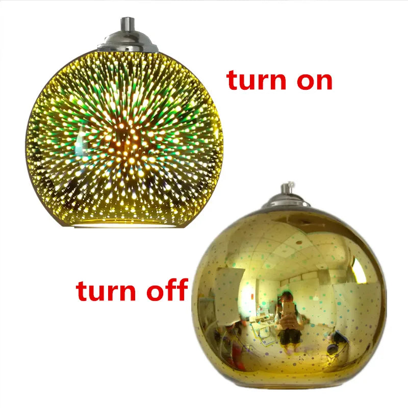 Modern LED Pendant Light Nordic Glass Ball Hanging Lighting Fixture Living Dining Kitchen Indoor Decoration Bar lighting Lamp