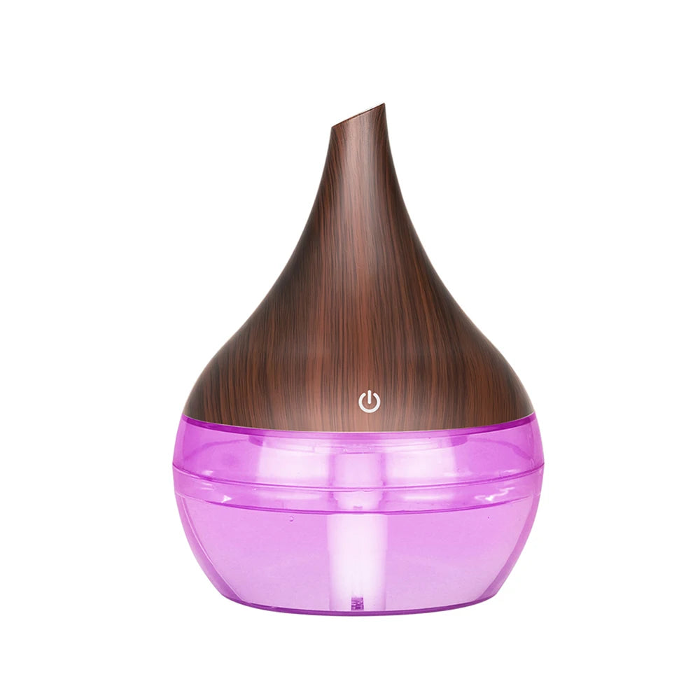 Thankshare Ultrasonic Wood Humidifier Aromatherapy Diffuser For Home