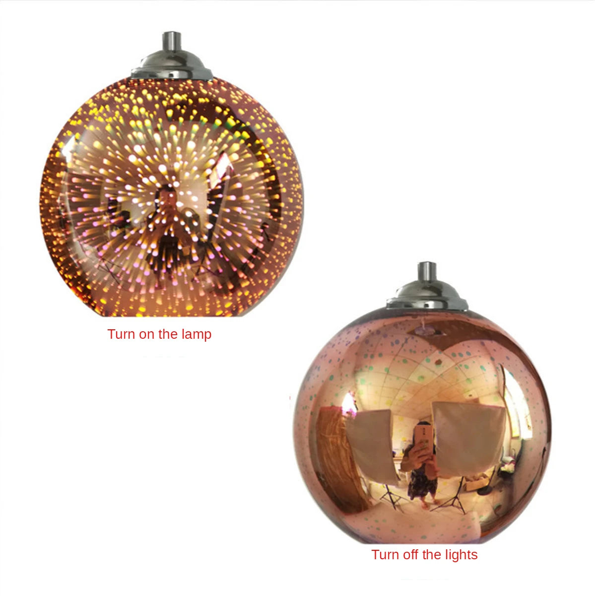 Modern LED Pendant Light Nordic Glass Ball Hanging Lighting Fixture Living Dining Kitchen Indoor Decoration Bar lighting Lamp