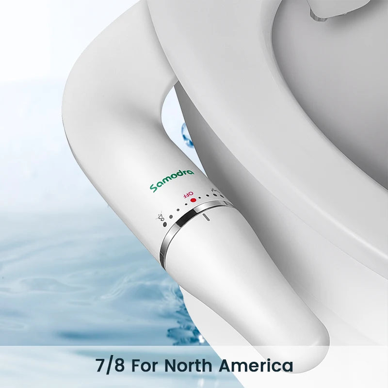 SAMODRA Slim Bidet Seat Attachment Adjustable Pressure