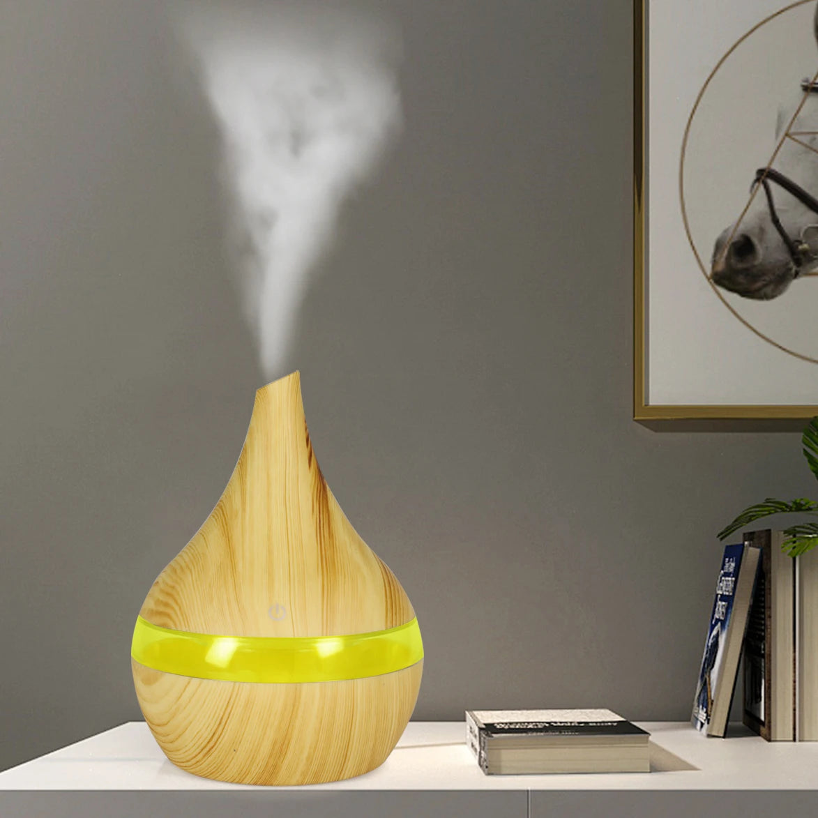 Thankshare Ultrasonic Wood Humidifier Aromatherapy Diffuser For Home