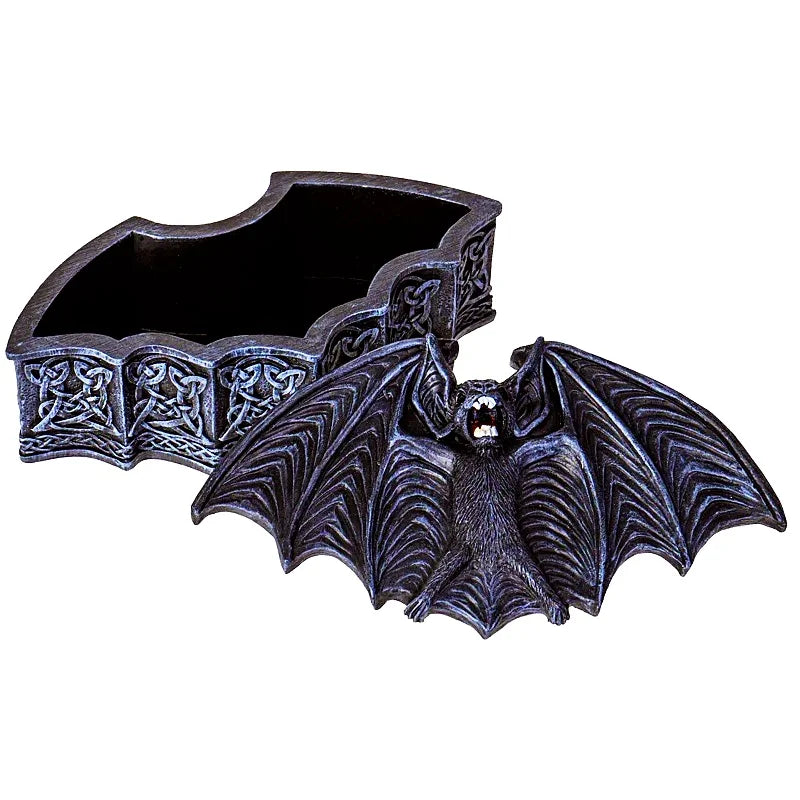 Silicone Mold Bat Jewelry Box DIY Halloween Decor Gypsum Craft Tools