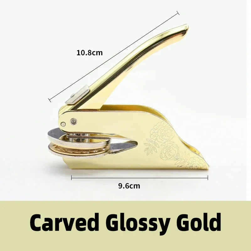 Logo Custom Seal Handheld Embosser Stamp for Diplomas and Awards