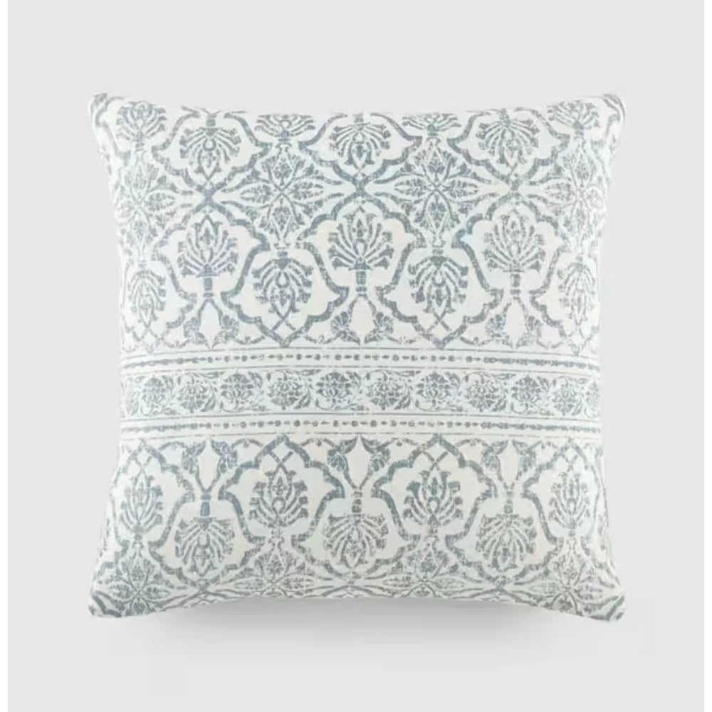 Antique Floral Natural Elegant Patterns Cotton 20 in. x 20 in. Decor Throw Pillow