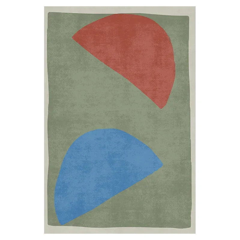 Facaishu Polyester Living Room Rug Cartoon Pattern Carpet