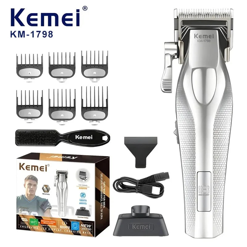 Kemei KM-3023 Professional Hair Clipper Rechargeable Set