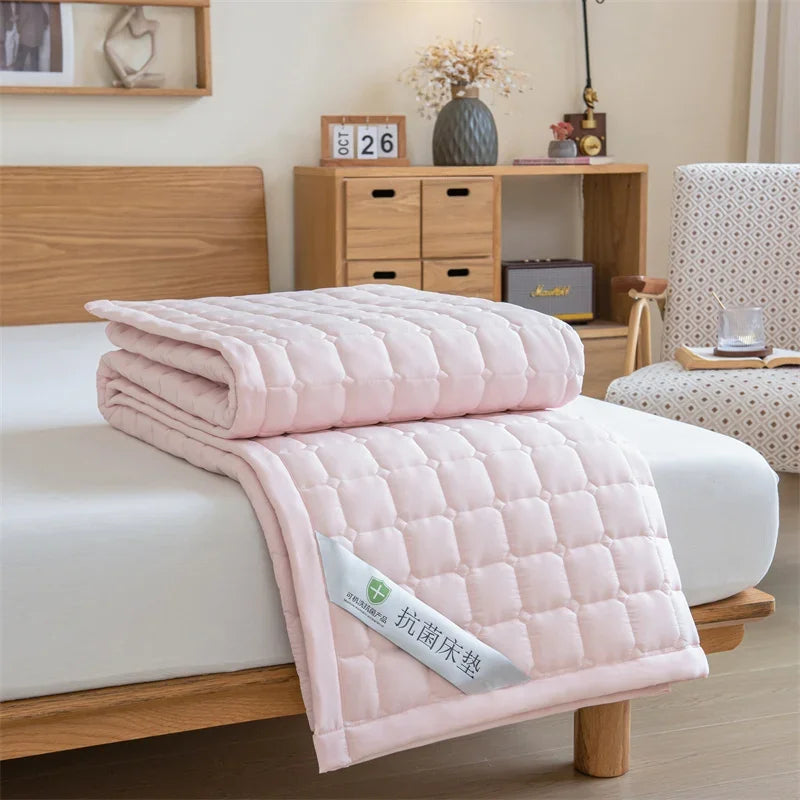 Cooling Mattress Topper for Summer,Foldable Bed Mat Cool Sleeping Mattress,Soft Breathable Roll Up Bed for Single Double Bed