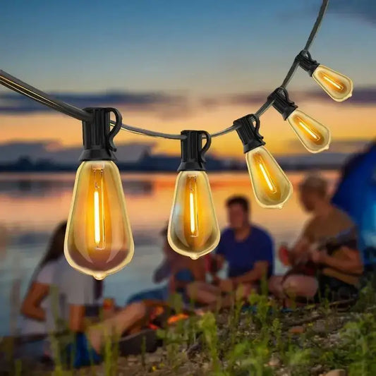 MIMIRGBC Outdoor LED String Lights for Patio and Backyard