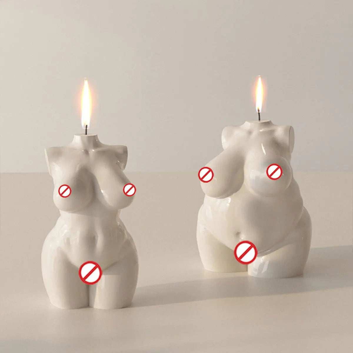 Artistic Headless Human Body Candle Silicone Mold 3D Female Body Statue Plaster mould Creative Humanoid Chocolate Art Decor gift