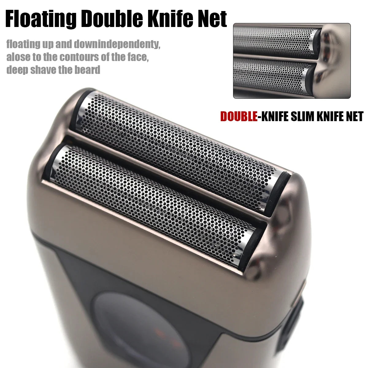 Mens Electric Shaver with 9200RPM Magnetic Levitation Motor and LCD Display Professional Barber Shaver for Barbershop