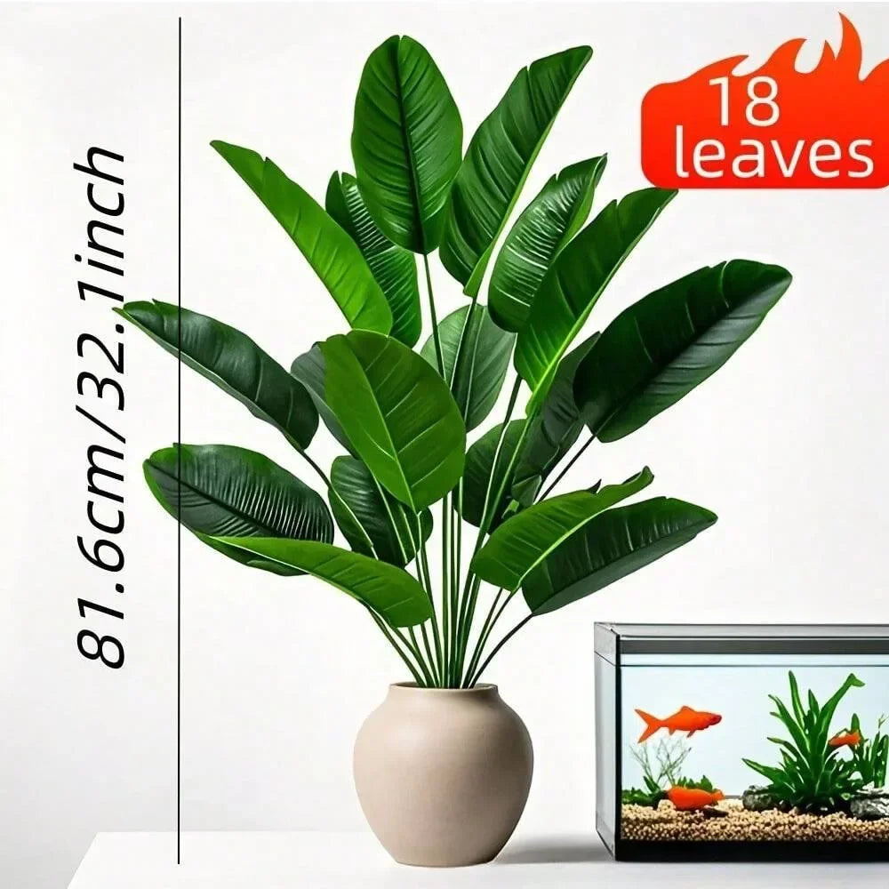 Artificial Palm Tree 18 Leaves Tropical Plant Home Decor