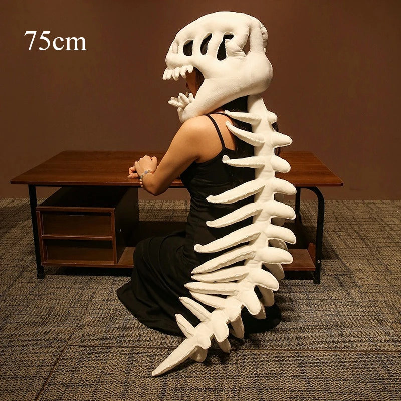 New Alien Skeleton Dinosaur Mask Funny Costume Headwear Horror 3D Dinosaur Skeleton Halloween Decor Party Dress up Accessories