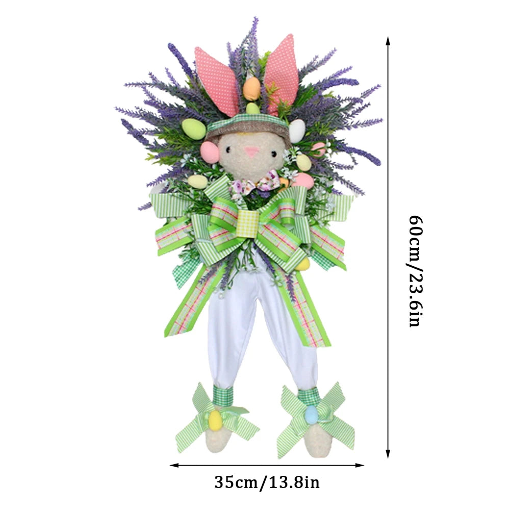 Easter Bunny Wreath For Wall And Garden Decor Indoor Outdoor