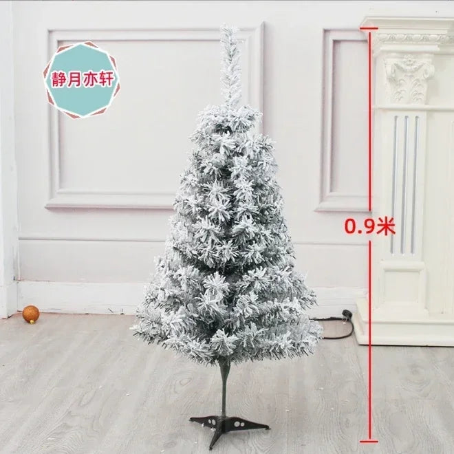 BeauNook-90/120/150/180cm Christmas Tree Decoration Set Christmas Trees Ornaments Snow New Year Party Holiday Outdoor Home Decor