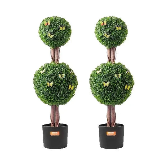 SucceBuy Artificial Boxwood Topiary Tree Indoor Decor