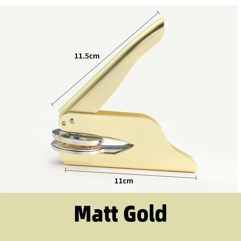 Logo Custom Seal Handheld Embosser Stamp for Diplomas and Awards