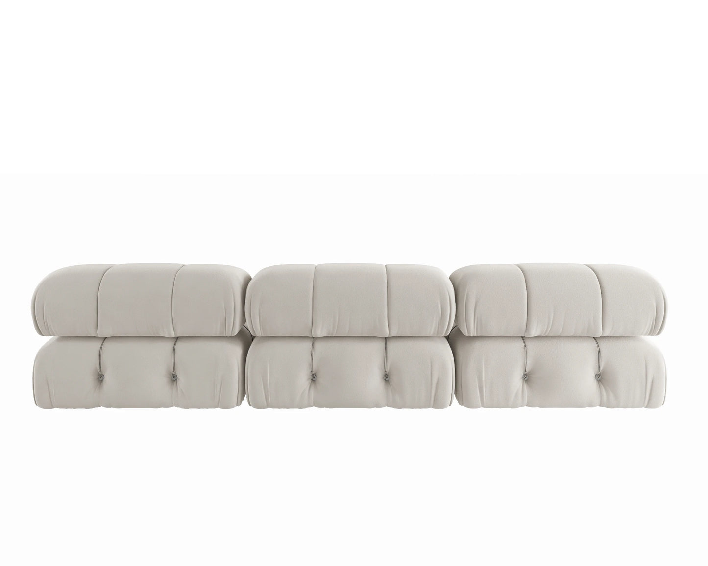 Sdorens Minimalist Velvet Modular Sectional Sofa Set