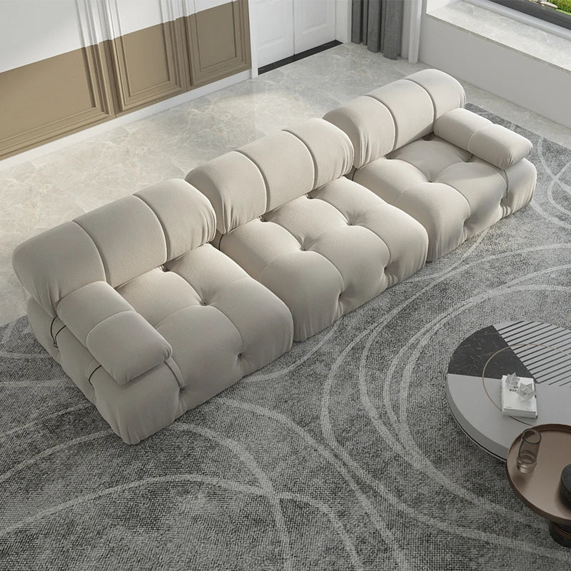 Sdorens Minimalist Velvet Modular Sectional Sofa Set