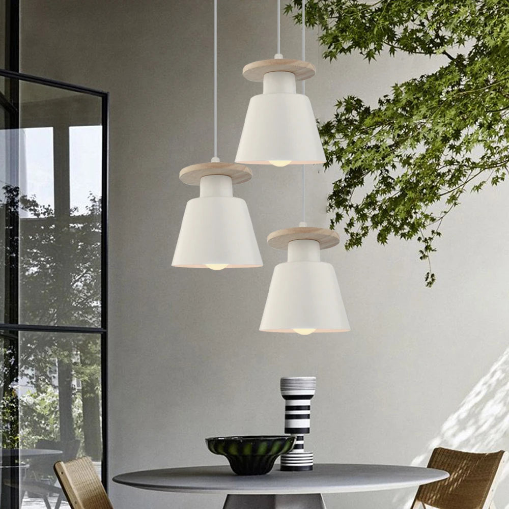1/3 Heads Modern Living Room Pendant Lamp Art Decor Bar Pendant Light Simple Hanging Lampshade Luminaire for Home Lighting E27