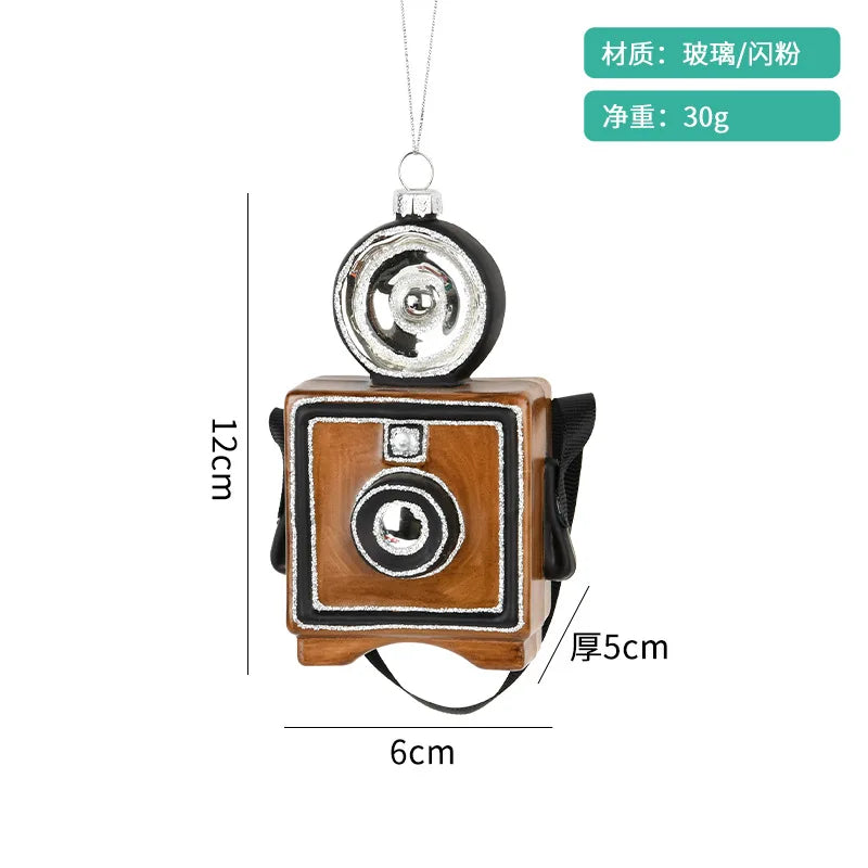 Car Pendant Christmas Decorations Glass Painting Christmas Tree Hanging Ornaments For Home New Year Kids Gift Toys