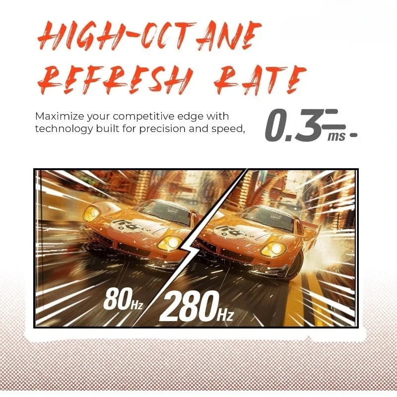 Ultra-Fast Frameless Gaming Monitor FHD 1080p 280Hz HDMI DP