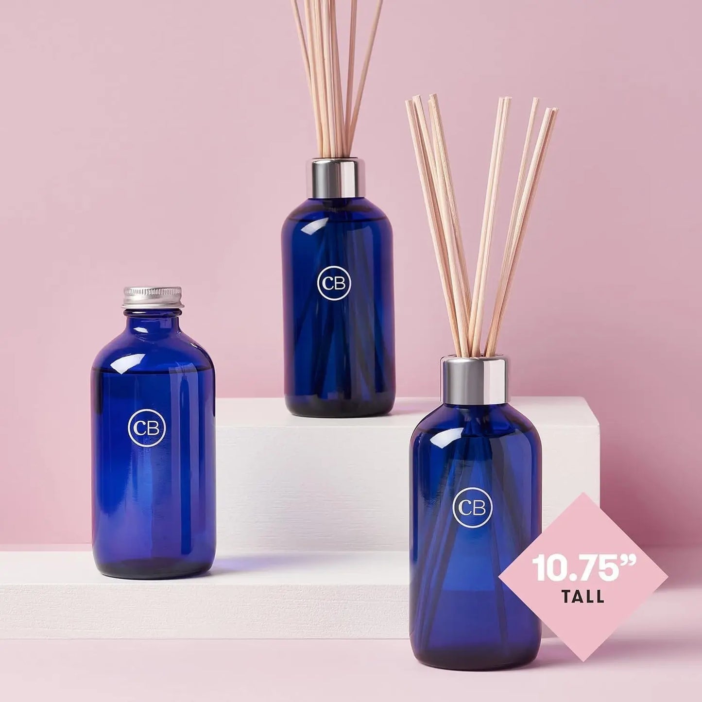 Volcano Reed Diffuser Set - Includes Reed Diffuser Sticks, Fragrance Oil, and Glass Bottle - Luxury Scented Room Fresheners - Co